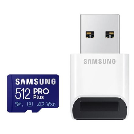 SAMSUNG Micro SDXC PRO+ 512GB (2021) + USB