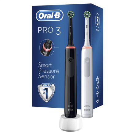 ORALB PRO 3 3900 Cross Action DUO, Zubné kefky 2ks