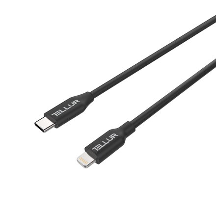 TELLUR Data, Kábel, USB Type C/Lightning, 1m, blk