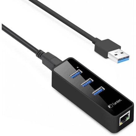 FANTEC UMP-3UE1000, USB Hub, 3 porty, RJ45 USB 3.0