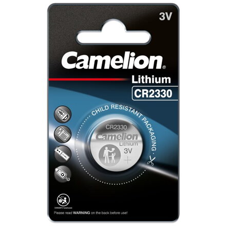CAMELION CR2330, Lítiová batéria, 3.0V 270 mAh 1ks