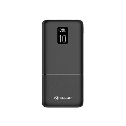 TELLUR PD102 10000mAh Powerbank, 2xUSB, C, blk