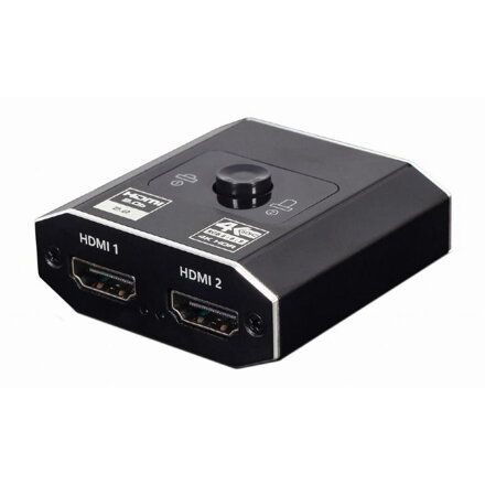 GEMBIRD Obojsmerný HDMI 4K prepínač, 2 porty