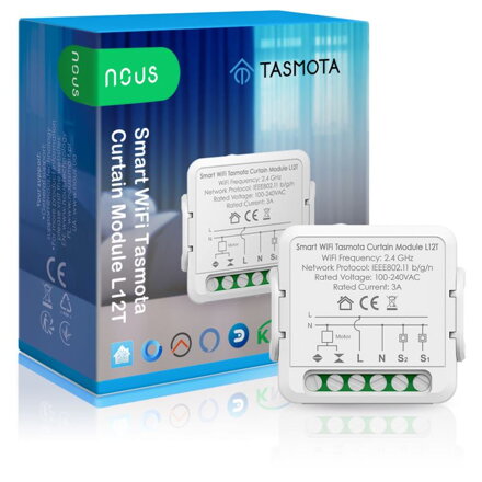 NOUS L12T, Tasmota CURTAIN Switch, prepínač