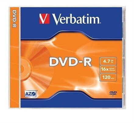 VERBATIM DVD-R AZO 4,7GB, 16x, 1 ks