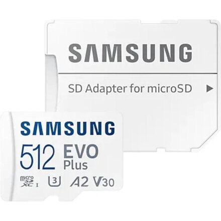 SAMSUNG Micro SDXC EVO+ 512GB Class 10 UHS-I Ada