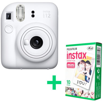 FujiFilm Instax Mini 12, Clay White + 10 foto