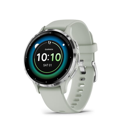 GARMIN VENU 3S, Smart hodinky, Sage Gray/Silver