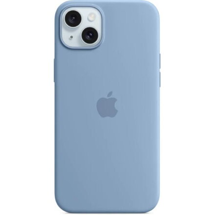 APPLE iPhone 15 Plus Silicone Case, MagSafe, WBlue