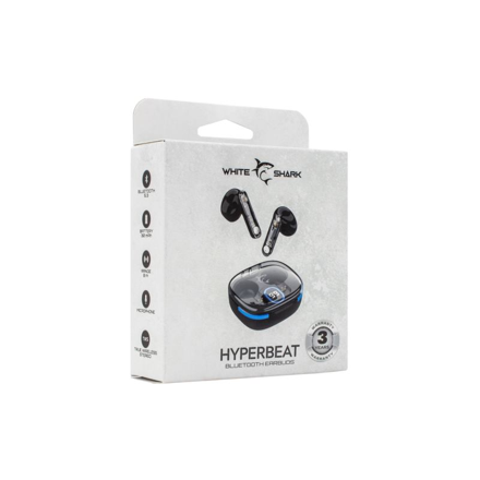 WHITE SHARK HYPERBEAT, Bluetooth slúchadlá, blk