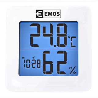 EMOS LCD teplomer digitálny  E011 s vlhkomerom