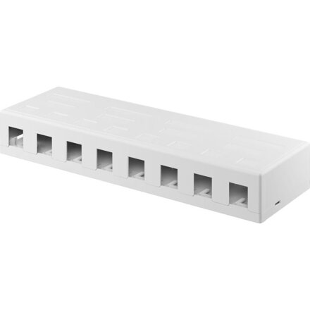 WENTRONIC Patch panel 8port, Keystone na stenu