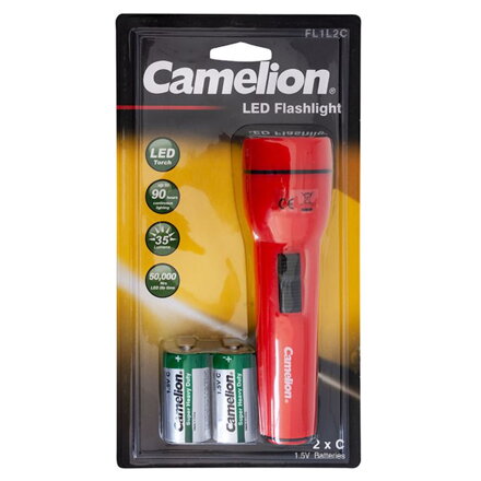 CAMELION Baterka 1LED FL1L2CB2R14P, červená