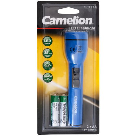 CAMELION Baterka 1LED FL1L2AAB2R6P, modrá