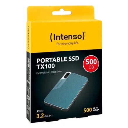 INTENSO TX100, Externý SSD disk, 500GB