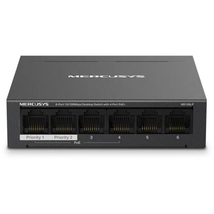 MERCUSYS MS106LP, 6-Port 100 Mbps Desktop Switch