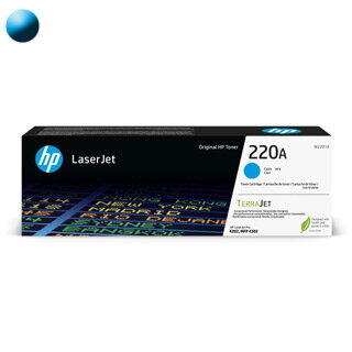 HP 220A Toner W2201A, azúrový (cyan)