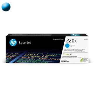 HP 220X Toner W2201X, azúrový (cyan)