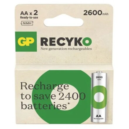 GP B25272 ReCyko 2600 (AA), Batérie 2ks