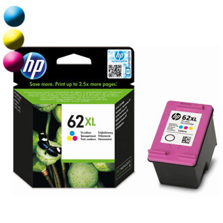 HP 62XL Cartridge, trojfarebný (C2P07AE)