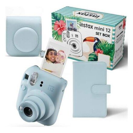 FujiFilm Instax Mini 12 BIG Bundle, Pastel Blue