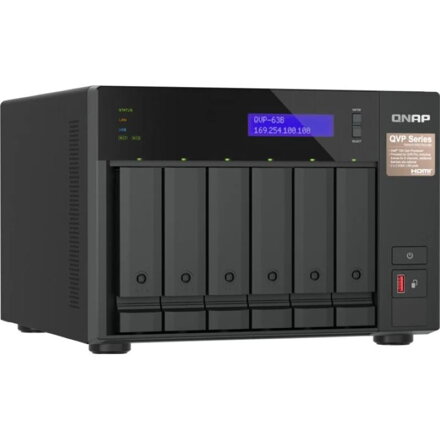 QNAP QVP-63B, NVR Server, 6x 2.5"/3.5", 2x M.2