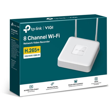 TP-Link VIGI NVR1108H-W, 8 kanálový NVR