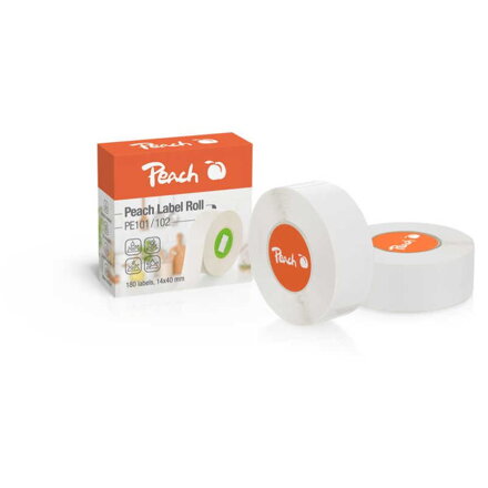 PEACH PE101, Páska do štítkovača, biela (180ks)