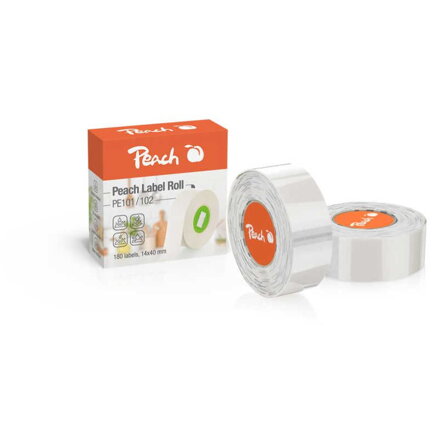 PEACH PE102, Páska do štítkovača, transpa (180ks)