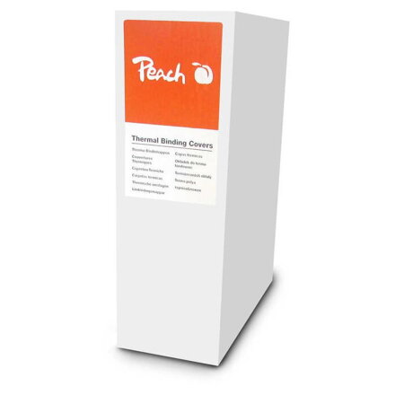 PEACH Thermal Binding Covers A4 12mm, white 10ks