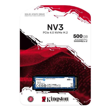 KINGSTON SSD NV3 500GB/M.2 2280/M.2 NVMe