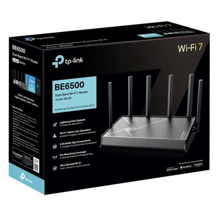 TP-Link Archer BE400 BE6500 Wi-Fi 7 Router