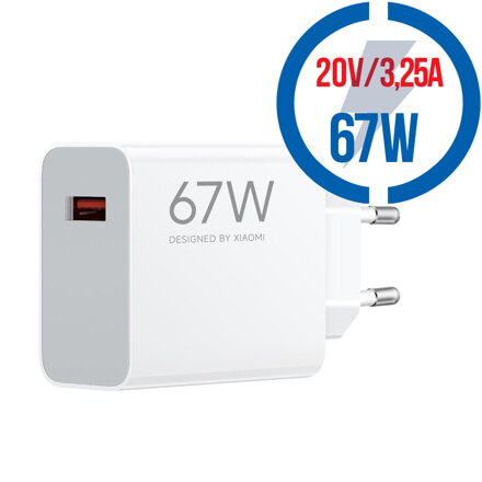 XIAOMI HyperCharge 67W, Nabíjačka 1x USB-A