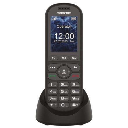 MAXCOM Telefón COMFORT MM39D SE, čierny