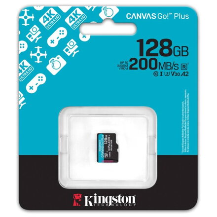 KINGSTON Micro SDXC CANVAS GO! Plus Gen4 128GB