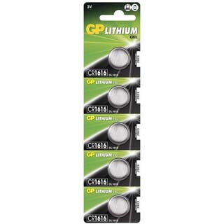 GP Batérie LITHIUM gombíkové CR1616 5ks 3V 55MAH