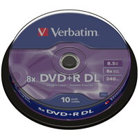 DVD + R  VERBATIM DL 8.5 GB 8x  10cake 43666