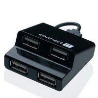 CONNECT IT CI-108 USB hub 4 porty STEP čierny