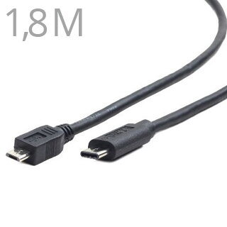 GEMBIRD Kábel Micro USB 2.0 - USB 3.1 Type C 1,8M