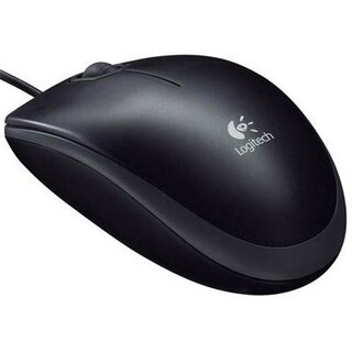 LOGITECH B100 Optical USB Mouse, čierna