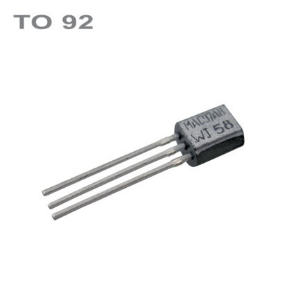 BC550C  NPN 45V,0.1A,0.5W,100MHz  TO92