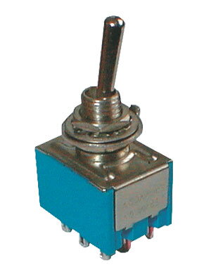 Přepínač páčkový    3pol./9pin  ON-OFF-ON 12V