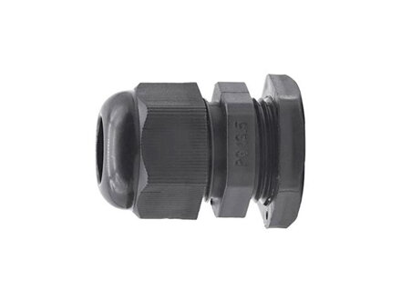 Káblová priechodka PG-13,5 pre kábel 6-12mm čierna