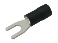 Vidlička 4.3mm, vodič 2.5-4.0mm  černá