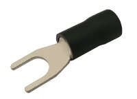 Vidlička 5.3mm, vodič 2.5-4.0mm  černá