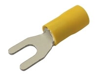Vidlička 4.3mm, vodič 4.0-6.0mm  žlutá