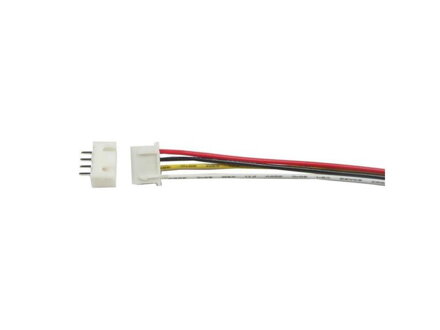 Konektor JST-XH 4pin+kábel 15cm + zdierka JST-XH 4pin