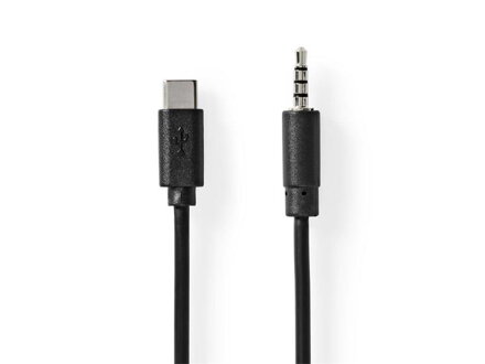 Kábel USB-C - Jack 3,5mm NEDIS CCGB65950BK10