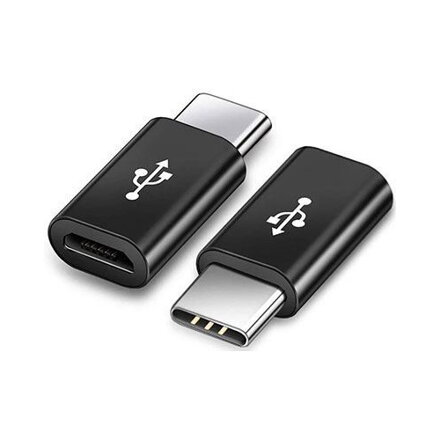 Redukcia USB micro - USB C, čierna