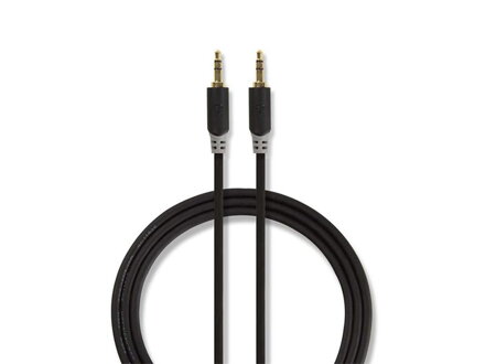 Kabel 1x JACK 3.5 mm konektor - 1x JACK 3.5 mm konektor 1m NEDIS